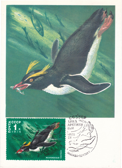 Postcard with stamp 1 Kopeck (1978)